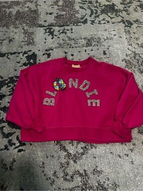 Judith March Hot Pink Embellished Sweatshirt